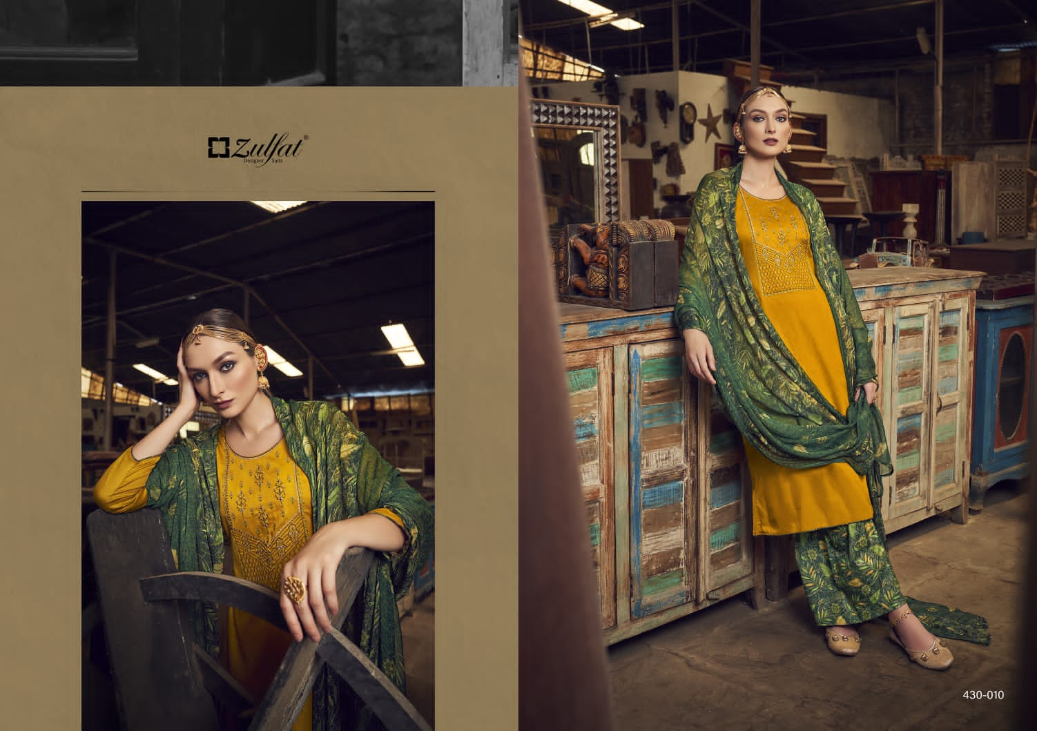 Zulfat Manohari Fancy Designer Wear Wholesale Cotton Dress Material Catalog